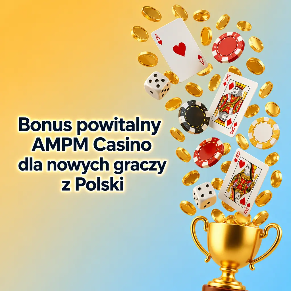 Bonus powitalny AMPM Casino – trzy depozyty z bonusami procentowymi i darmowymi spinami dla nowych graczy z Polski