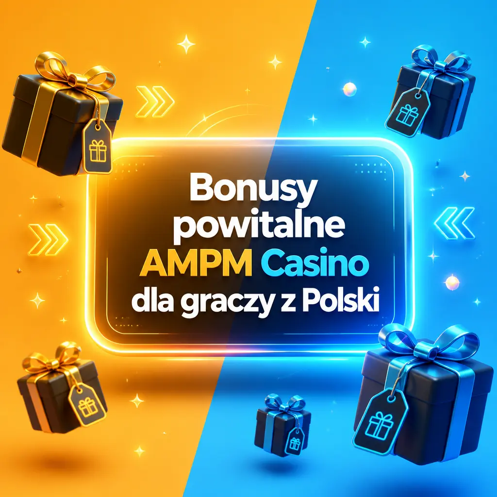Bonusy powitalne AMPM Casino: 150%, 100% i 50% do depozytu lub darmowe spiny dla nowych graczy z Polski.