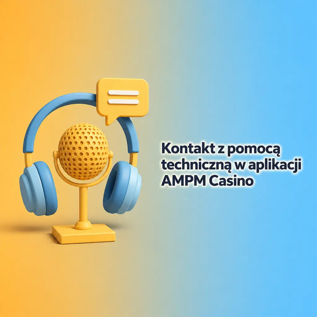 Kontakt z pomocą techniczną w aplikacji AMPM Casino – czat na żywo, e-mail, formularz i FAQ dostępne 24/7