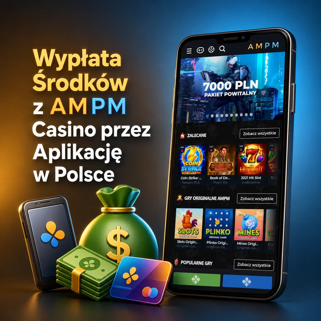 Wypłata środków z AMPM Casino przez aplikację mobilną – wybór metody płatności i zatwierdzenie wniosku w Polsce.