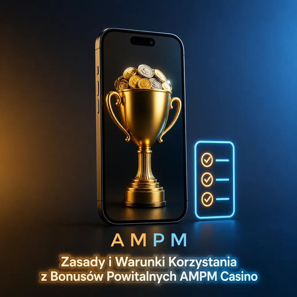 Zasady i warunki bonusu powitalnego AMPM Casino – wager, minimalny depozyt i limity zakładów dla nowych graczy.