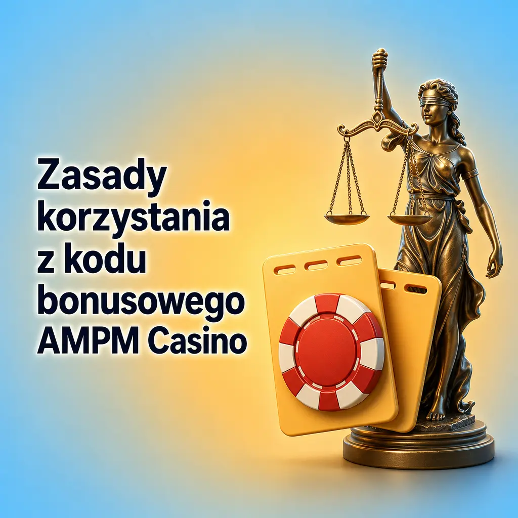 Zasady korzystania z kodu bonusowego AMPM Casino – warunki pakietu powitalnego dla graczy 18+ w Polsce.