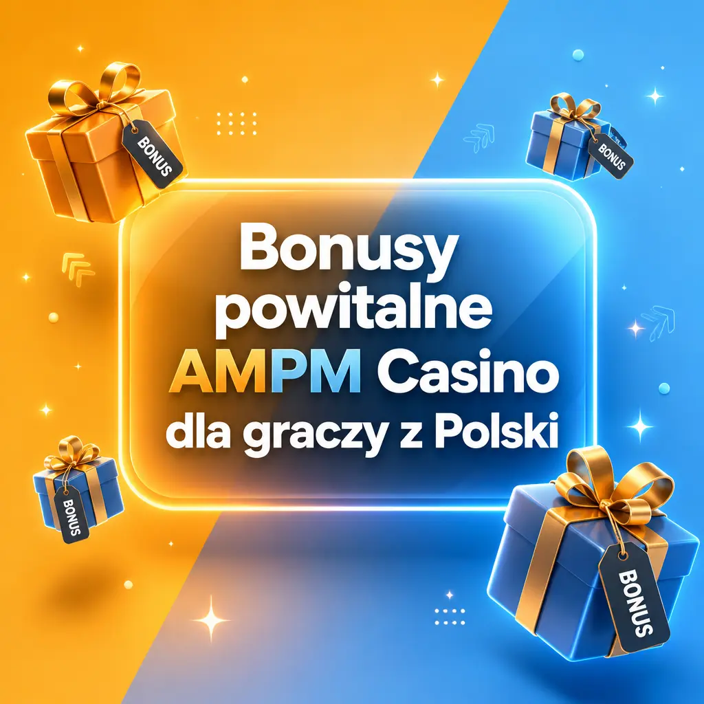 Bonusy powitalne AMPM Casino: pakiet na trzy depozyty, free spiny na Sweet Bonanza i warunki obrotu dla graczy z Polski.