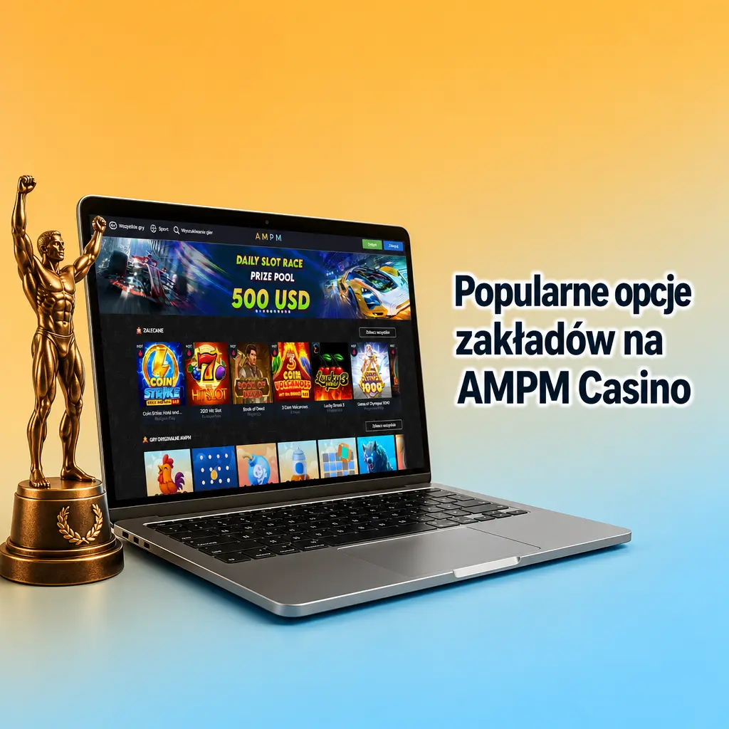 Popularne opcje zakładów na AMPM Casino: zakłady na żywo, Multi Live oraz zakłady przedmeczowe dla graczy z Polski.